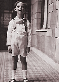 Robert Zend as a boy